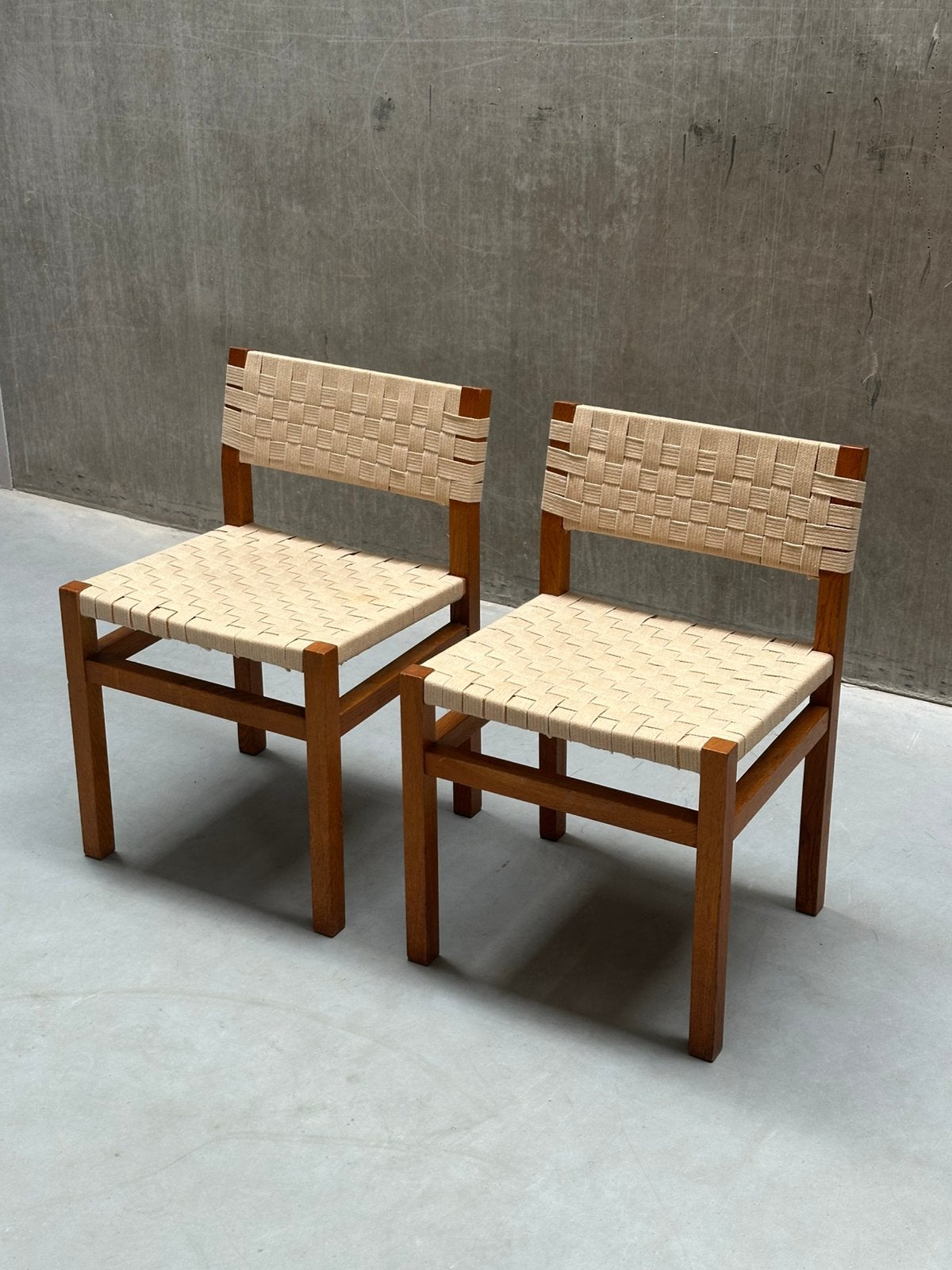 Set/2 Vintage stoelen in de stijl van Alvar Aalto, Ophalen, Twee, Overige kleuren, X