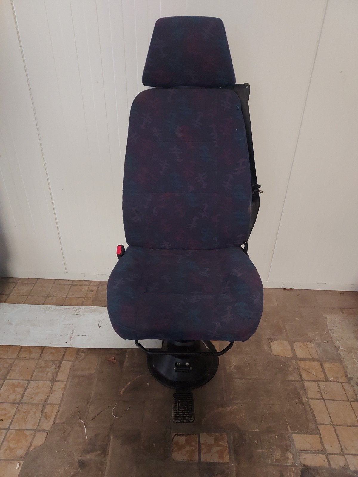 Comfortabele Camperstoel met Gordel en Draaibaar Onderstel, Ophalen