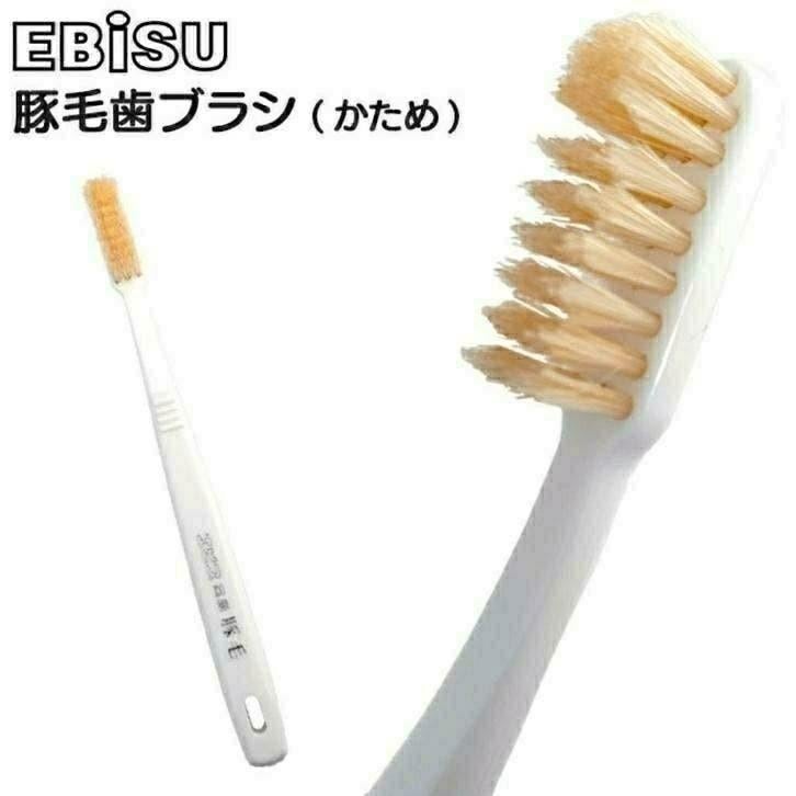 Japanse tandenborstel van natuurlijk dierenhaar, Ophalen of Verzenden, Nieuw, Tandenborstel