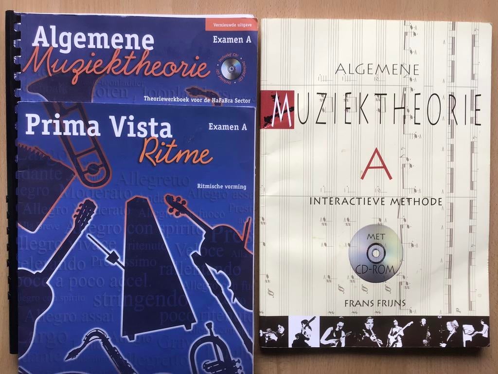 Theorieboeken voor HAFABRA muziekexamen, Muziek en Instrumenten, Bladmuziek, Overige genres, Les of Cursus, Dwarsfluit of Piccolo