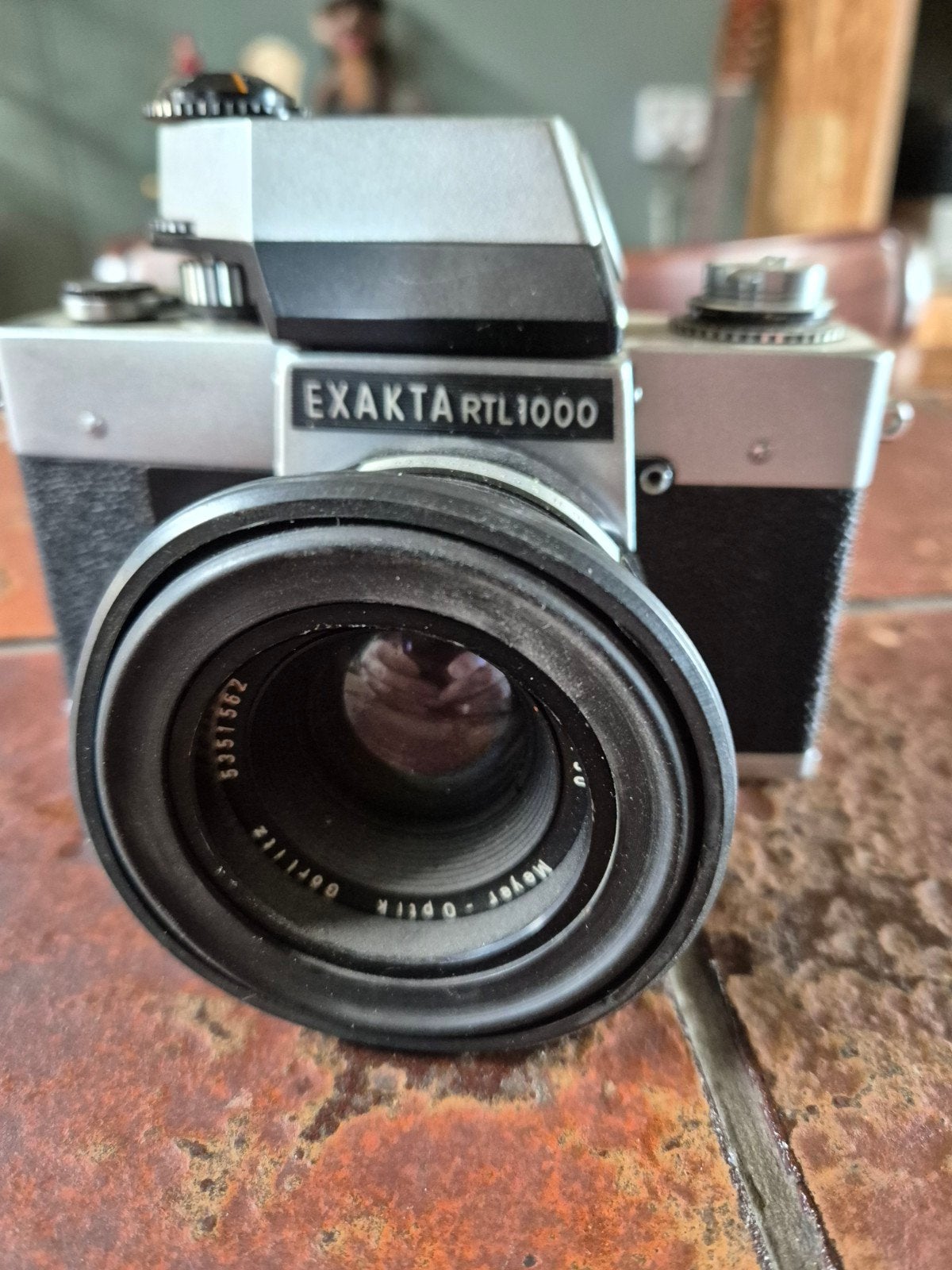 Vintage Exakta RTL 1000 Spiegelreflexcamera met Meyer Optik, Ophalen of Verzenden, Gebruikt, Spiegelreflex, Overige Merken