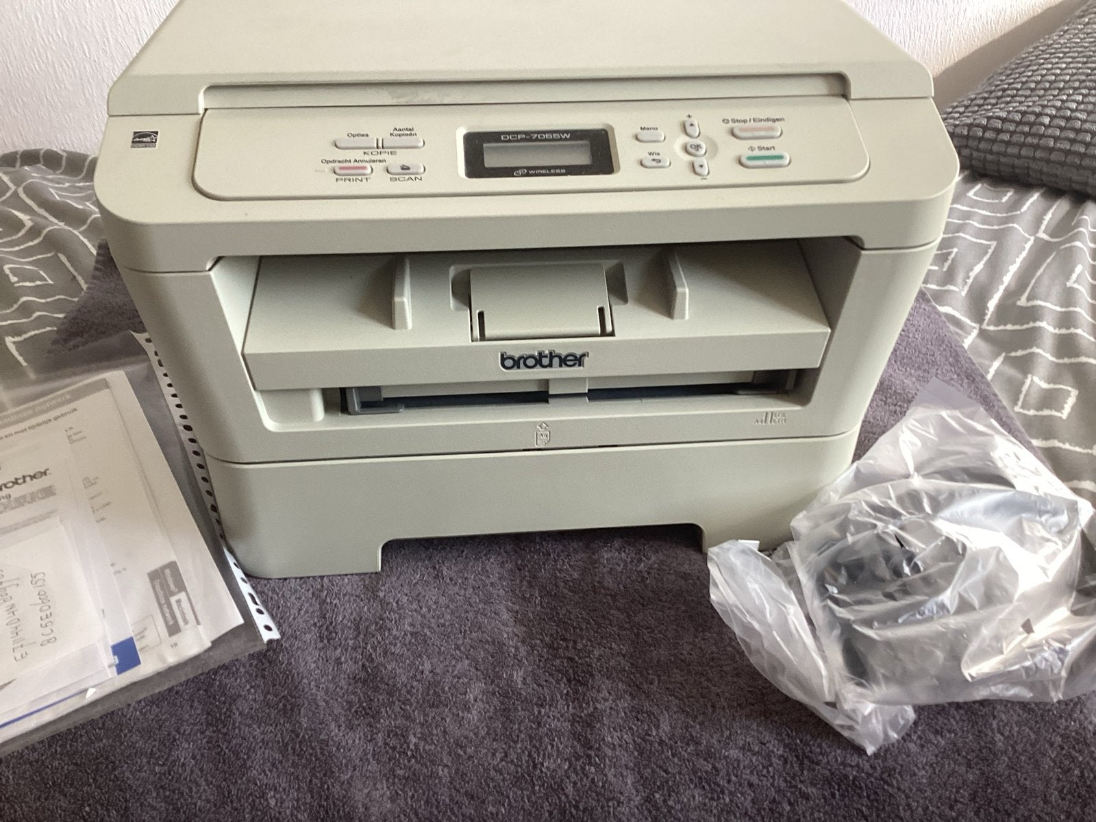 Brother DCP-7055W Draadloze Laserprinter met Toner, Computers en Software, Printers, Ophalen, Gebruikt, Kopieren, All-in-one