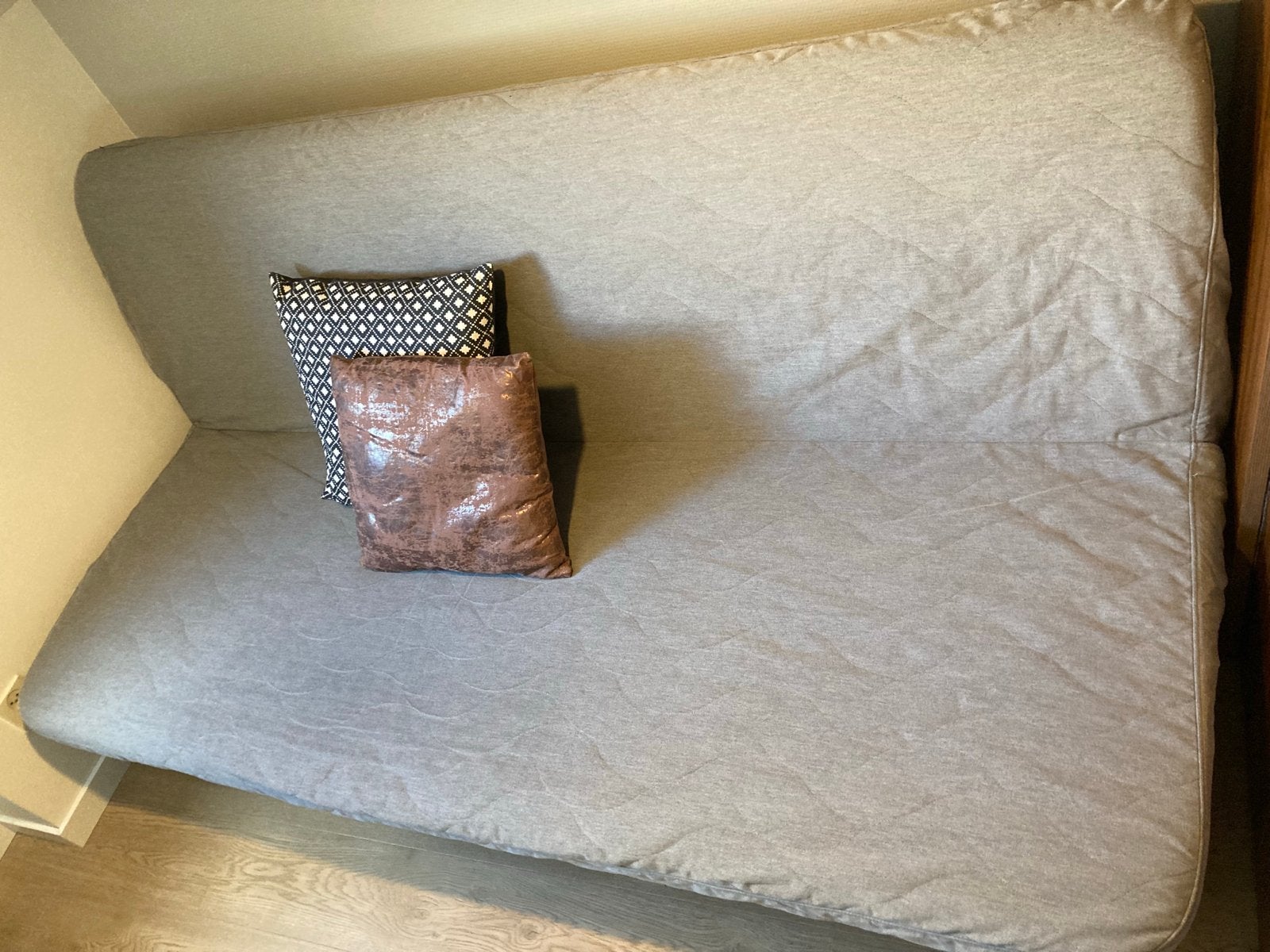 IKEA nyhamn slaapbank - Grijs, Ophalen, Gebruikt, Tweepersoons, 140 cm