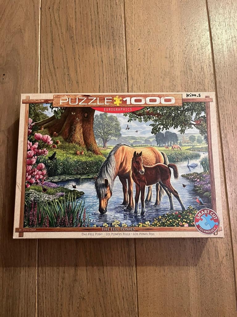 1000 stukjes puzzel ‘The Fell Ponies’, Ophalen of Verzenden, 500 t/m 1500 stukjes, Gebruikt, Legpuzzel