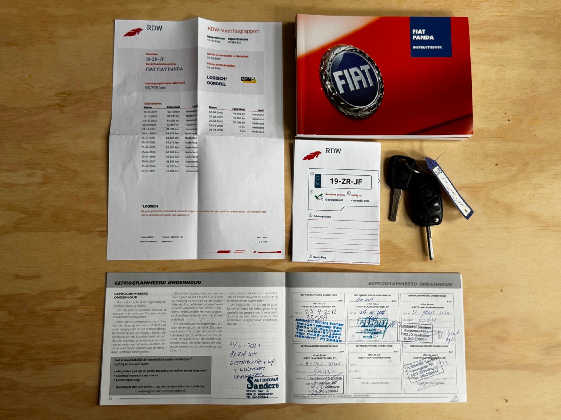 Fiat Panda 1.2|NAP|AIRCO|NIEUWEAPK+BEURT|LAGE KMSTAND!, Auto's, Voorwielaandrijving, Stof, Gebruikt, Zwart