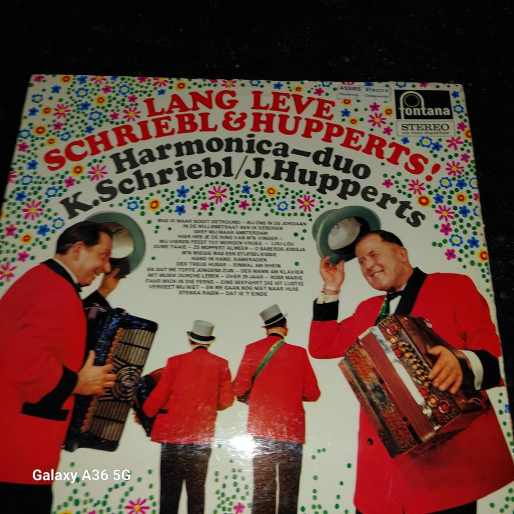 Lang Leve Schriebl & Hupperts! Harmonica-duo LP, Ophalen of Verzenden, 1960 - 1969, Gebruikt, 12 inch