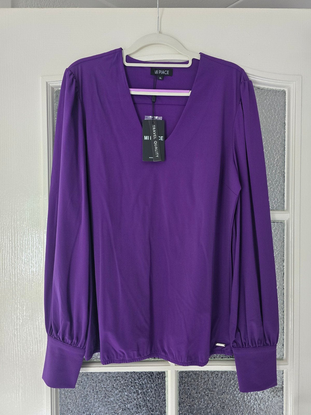 nieuw mi piace blouse paars travel xl, Ophalen of Verzenden, Nieuw, Maat 46/48 (XL) of groter, Paars