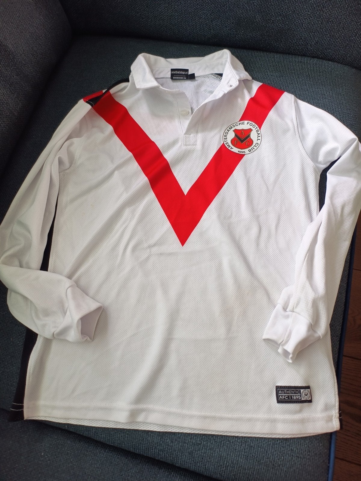 AFC wedstrijd shirt uit, maat 140, Ophalen of Verzenden, Gebruikt, Shirt of Longsleeve