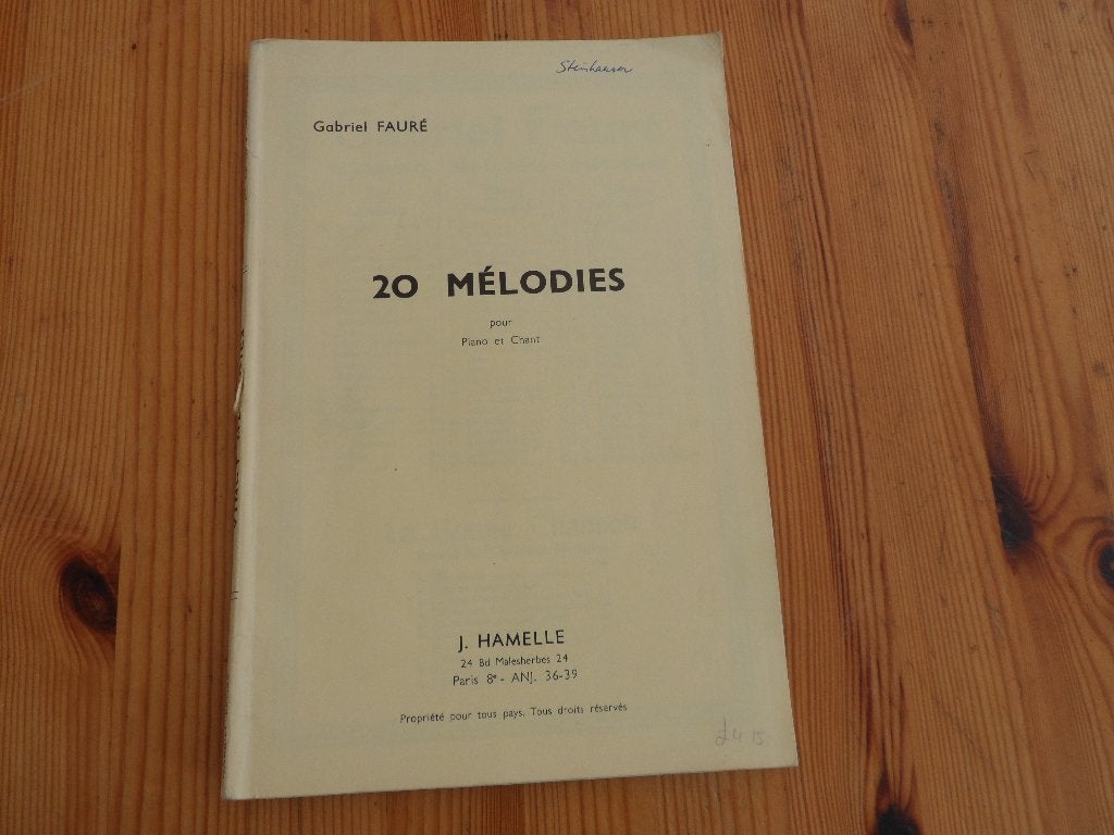 Gabriel Faure, Gebruikt, Klassiek, Ophalen of Verzenden, Viool of Altviool