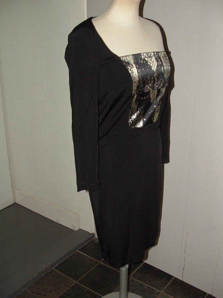 Roberto Cavalli design just Cavalli dress maat 36 - S, Kleding | Dames, Zwart, Ophalen of Verzenden, Zo goed als nieuw, Roberto Cavalli