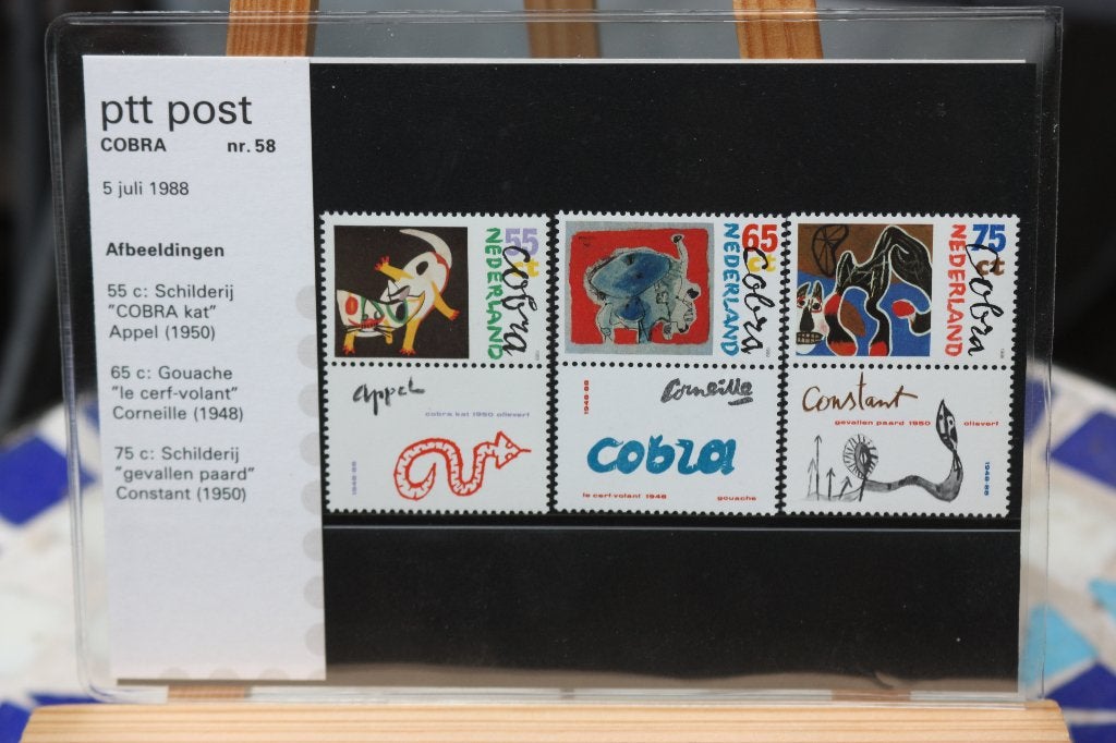 Post presentatie mapje COBRA 1988 (nr. 58) postzegels ZGAN, Ophalen of Verzenden, Postfris