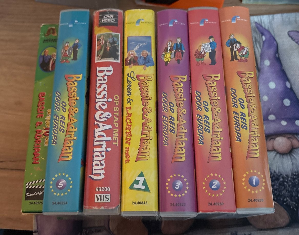 Bassie & Adriaan VHS, Alle leeftijden, Ophalen of Verzenden, Gebruikt, Overige genres