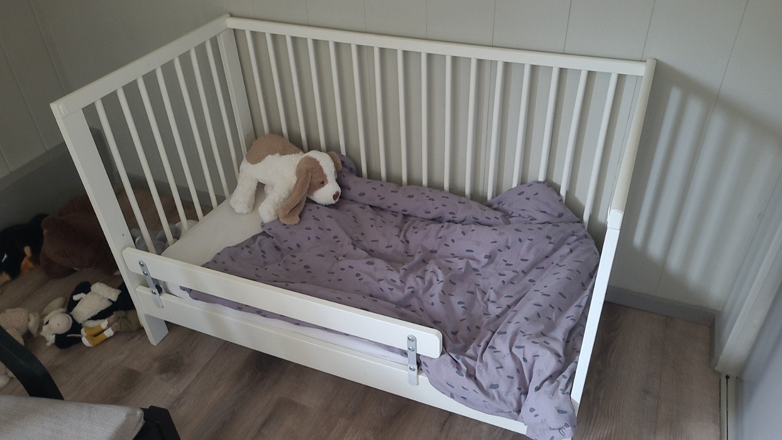 Ledikant om te bouwen tot open bed, evt. met beddengoed, Ophalen, Gebruikt, Minder dan 140 cm, Matras