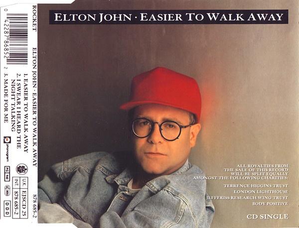 ELTON JOHN CD EASIER TO WALK AWAY, Ophalen of Verzenden, Zo goed als nieuw, Pop
