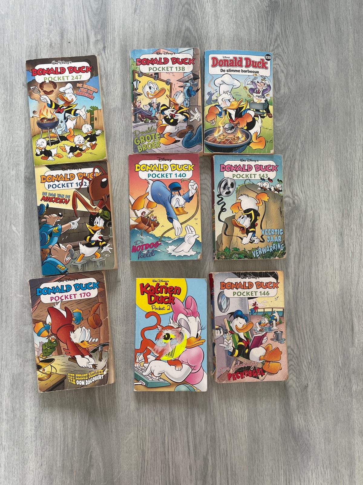 Donald Duck Pocket en Katrien Duck Pocket - 9 stuks, Boeken, Meerdere stripboeken, Ophalen of Verzenden, Gelezen