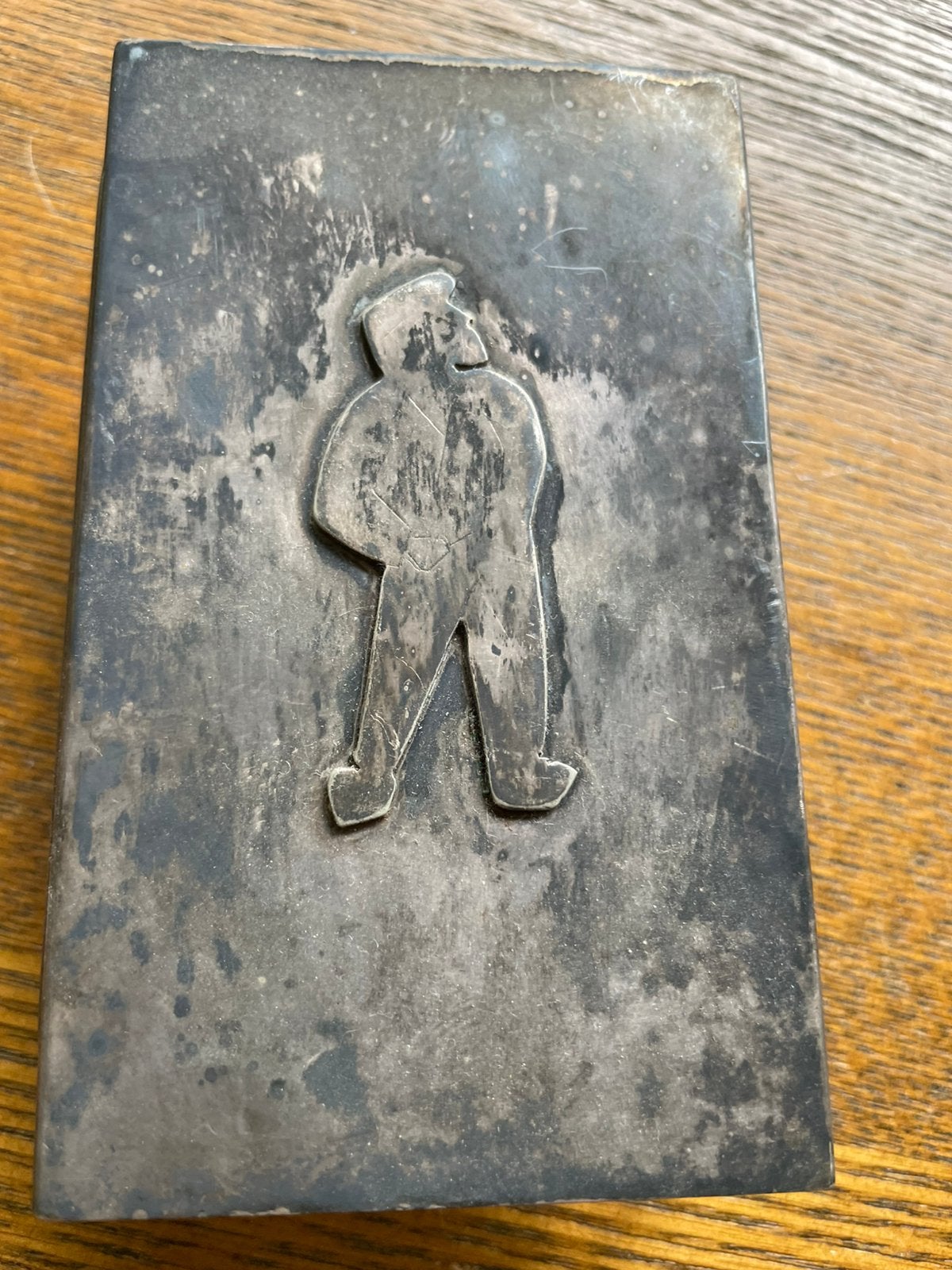 Metalen Lucifersdooshouder, Ophalen of Verzenden