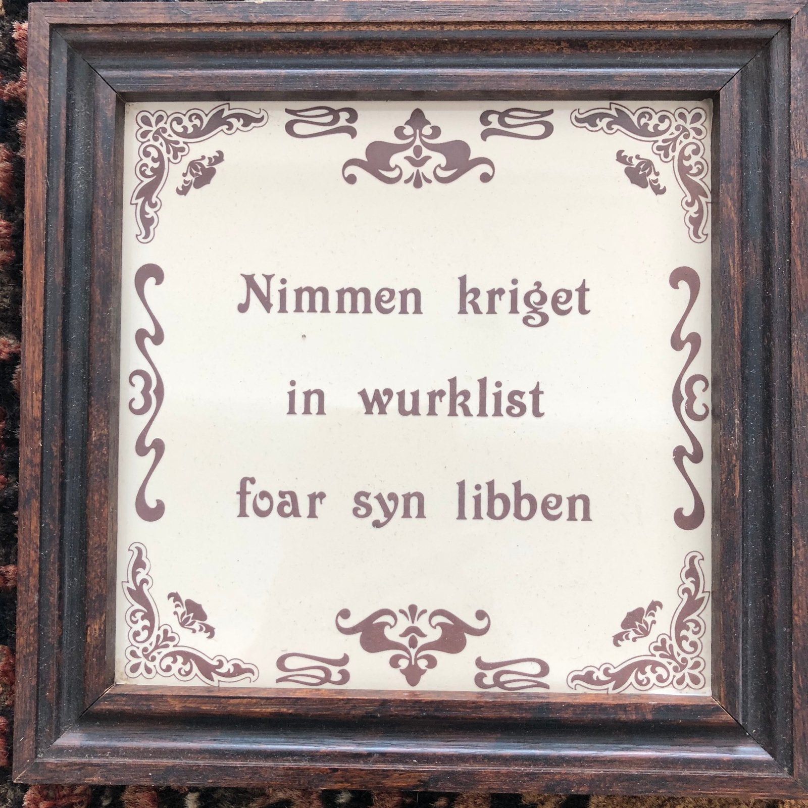Tegelwijsheid. Sphinx. 21-46. Friese tekst. Keurig., Ophalen
