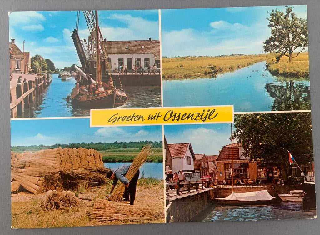 Hotel Café Restaurant Stuitje Ossenziijl, Ophalen of Verzenden, 1960 tot 1980, Ongelopen, Friesland
