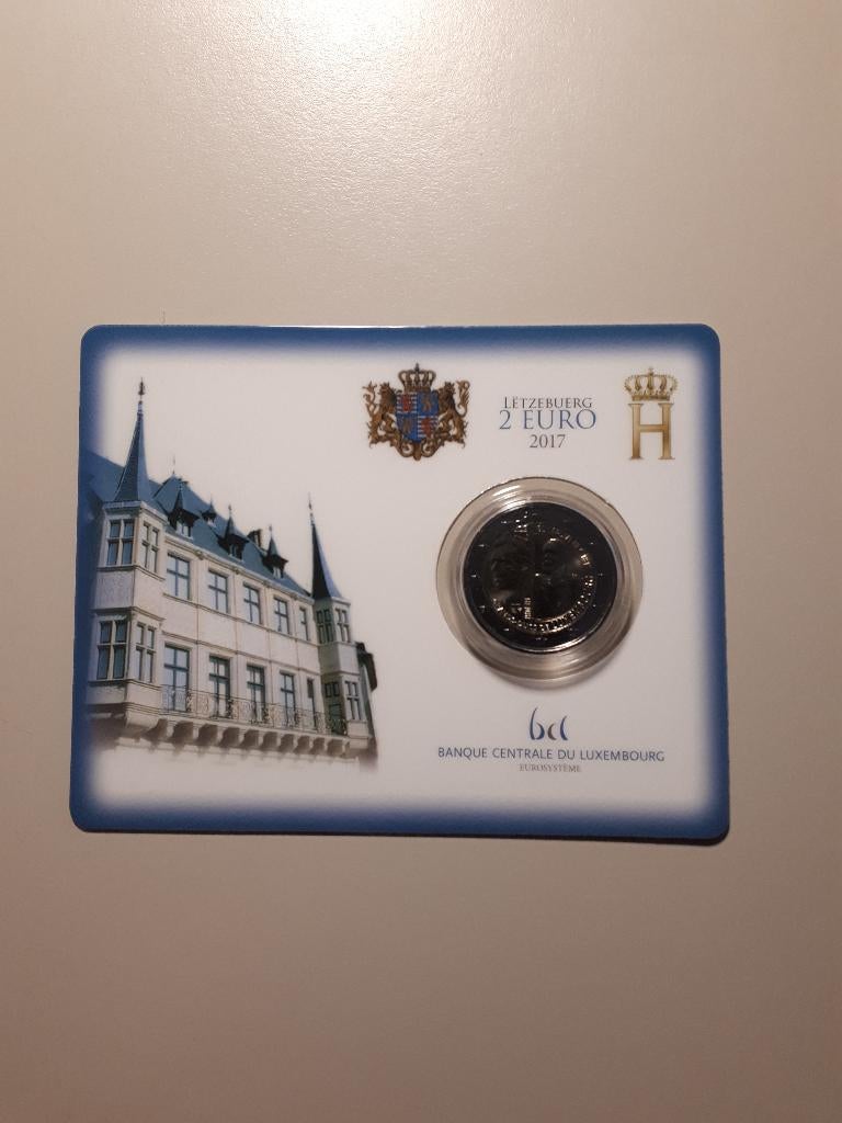 Luxemburg 2017: 2 Euro Willem III (BU, coincard), Verzenden, Luxemburg, 2 euro