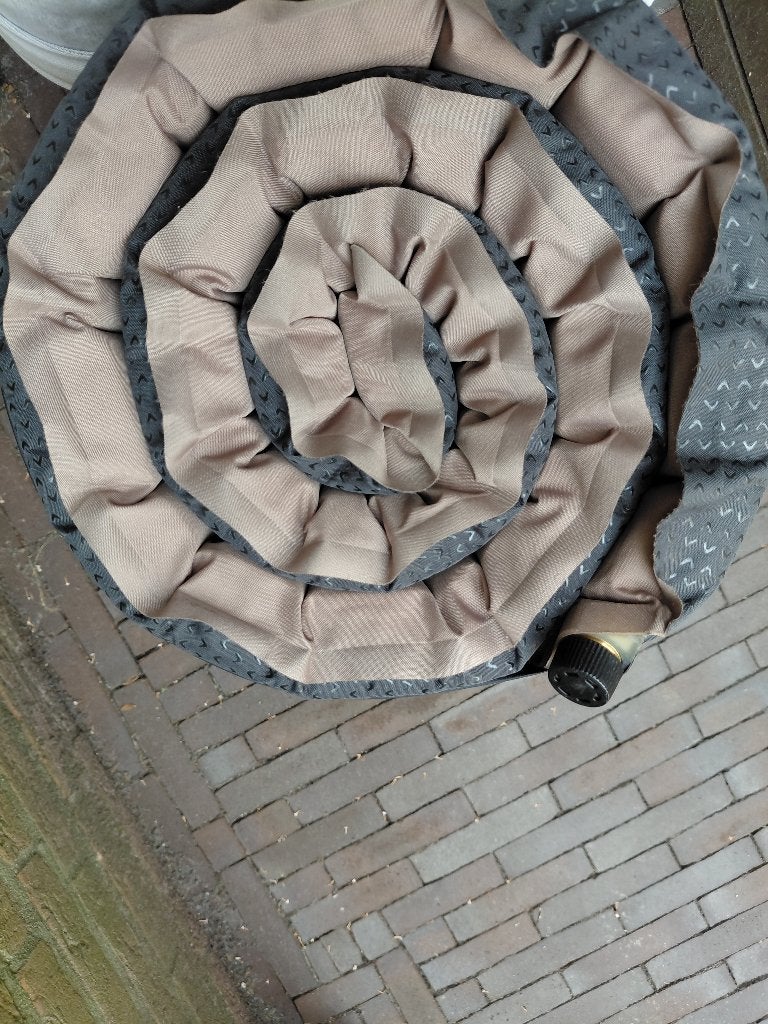 Zelf opblaasbare matras bruin, Ophalen of Verzenden, Zo goed als nieuw, 1-persoons