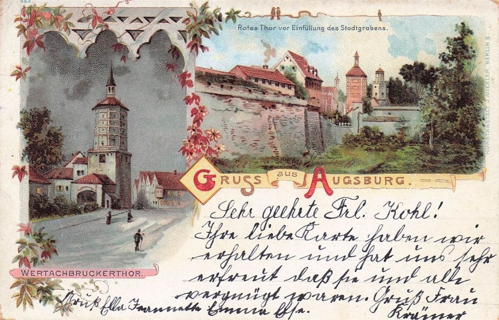 702-165-053 Augsburg, Verzenden, Voor 1920, Duitsland
