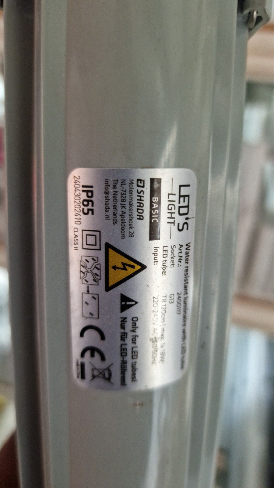 LED's Light Basic IP65 Waterdichte LED TL-buis (G13), Ophalen, G13 (TL), Nieuw, TL-buis