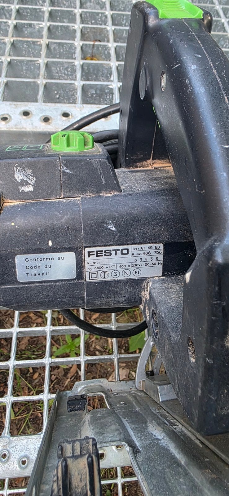 Festool AT 65 EB invalzaag - Krachtige en betrouwbaar, Gebruikt, Invalzaag, 70 mm of meer, Ophalen of Verzenden