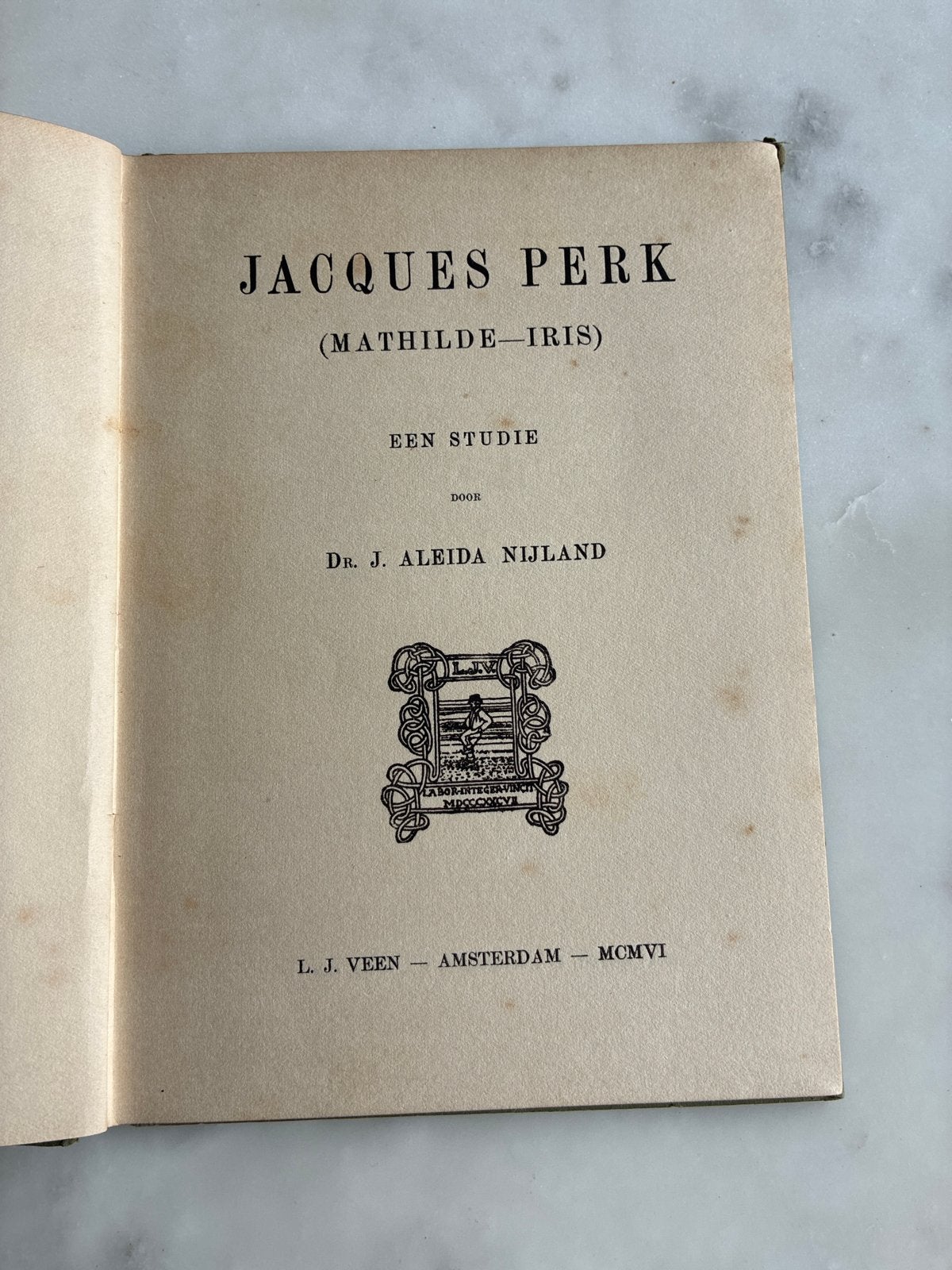 Jacques Perk (Mathilde-Iris) - Een Studie - Dr. J. Aleida Ni, Ophalen of Verzenden, Gelezen, Nederland