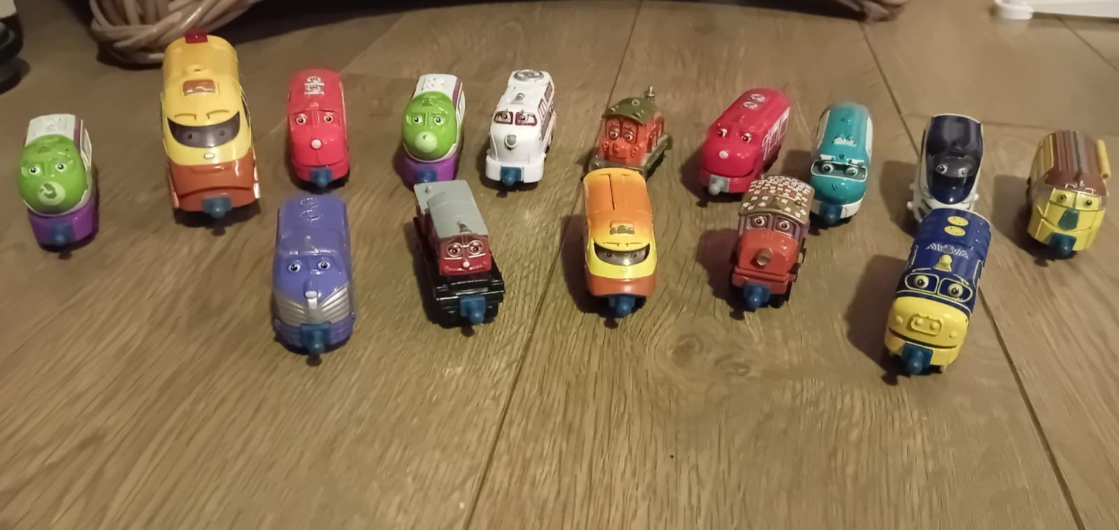 chuckington treintjes + opbergdoos, Ophalen, Zo goed als nieuw