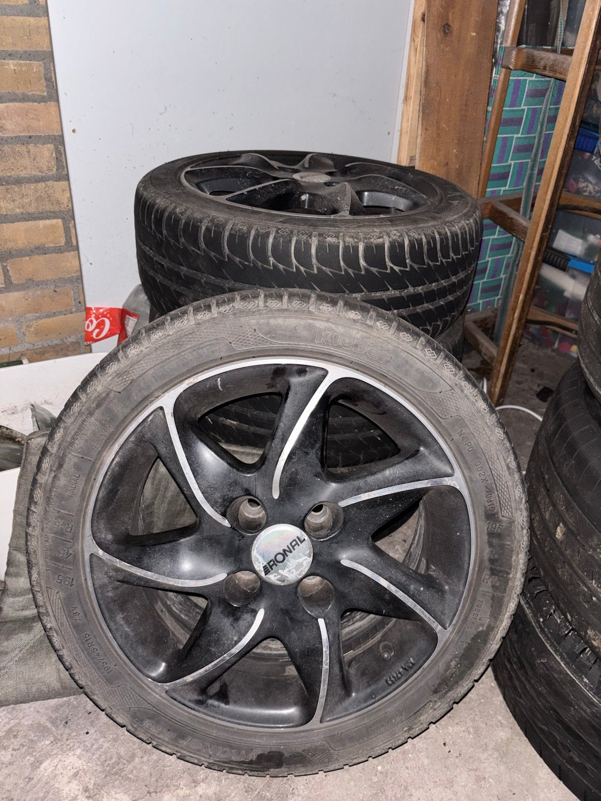 Ronal 195/45/R51 zwarte velgen met nieuwe Dynaxter HP3 bande, Ophalen, Banden en Velgen, Nieuw, Overige maten