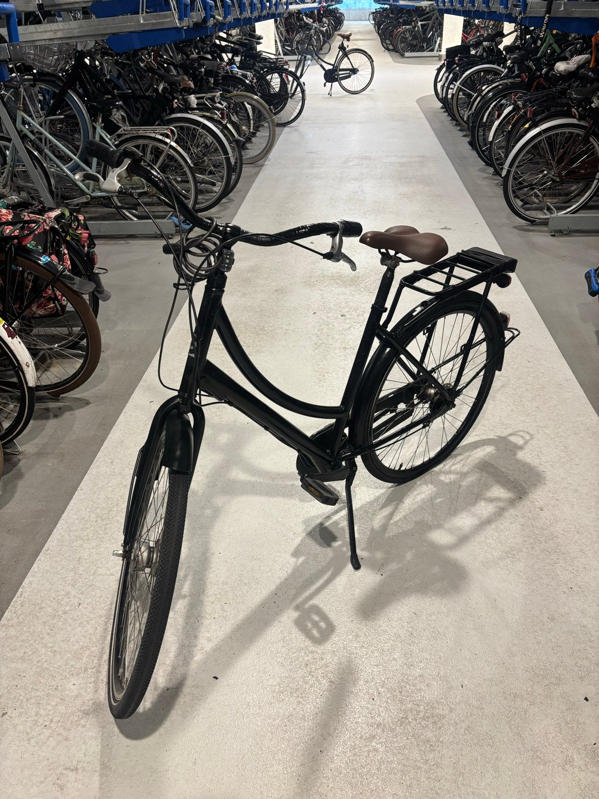 Zwarte damesfiets (read description), Overige merken, Velgrem, Ophalen of Verzenden, 53 tot 56 cm