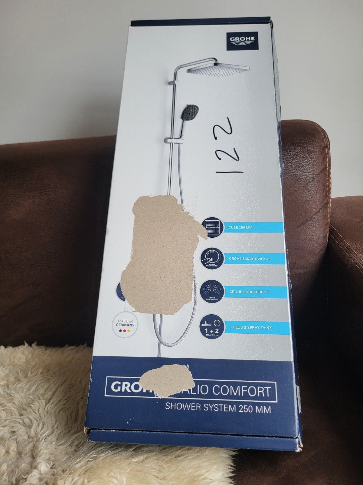 Grohe Vitalio Comfort Douchesysteem 250 mm, Ophalen of Verzenden, Nieuw, Chroom, Douche