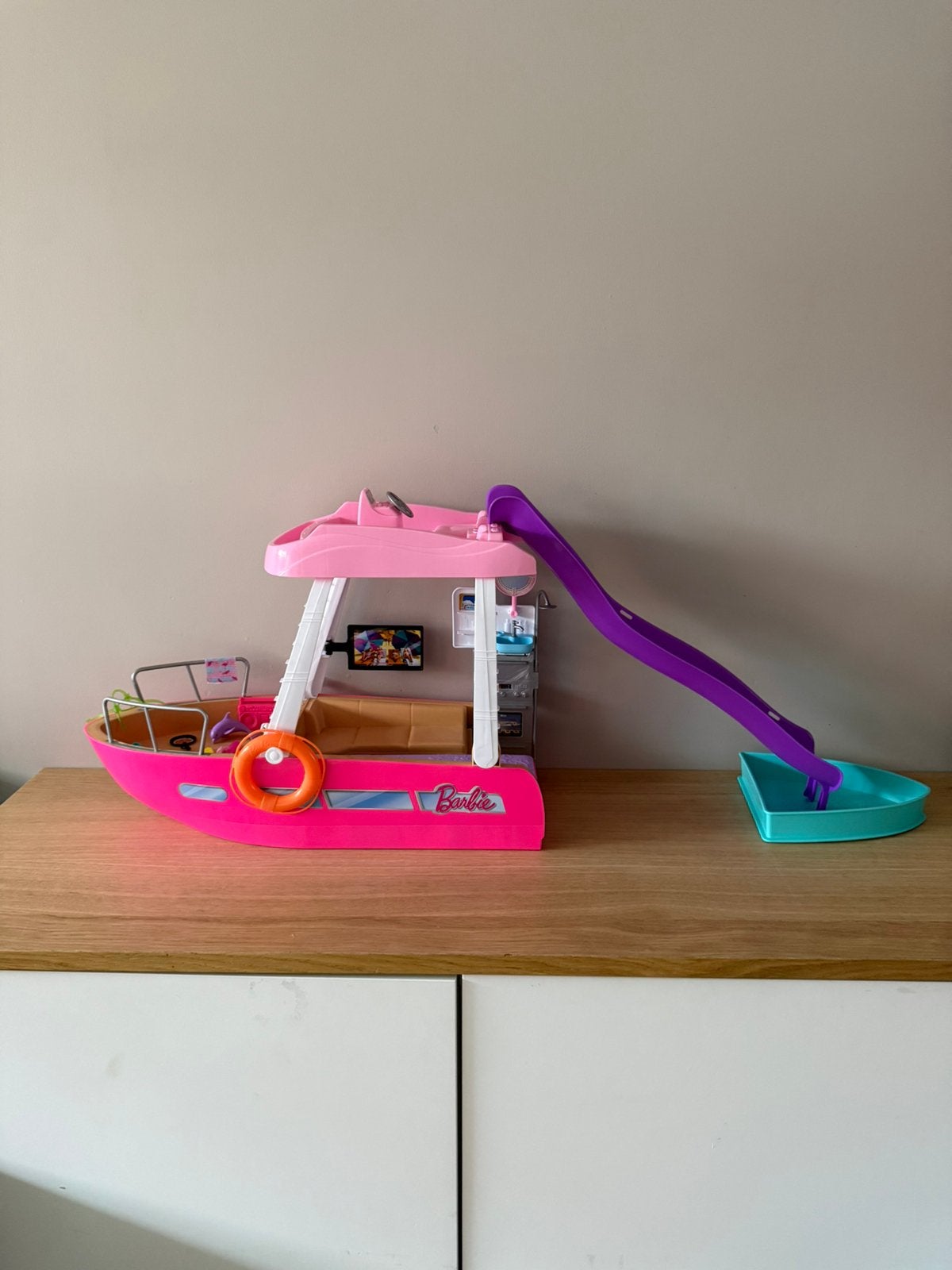 Barbie droomboot speelset, Ophalen, Zo goed als nieuw
