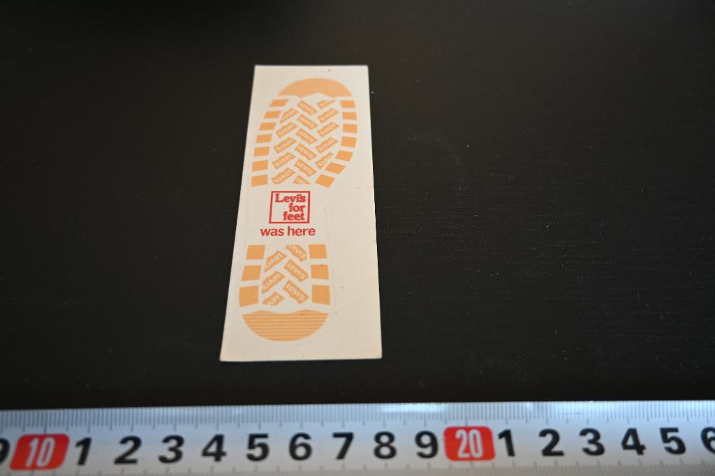 sticker levi's for feet was here, Verzamelen, Stickers, Zo goed als nieuw, Ophalen