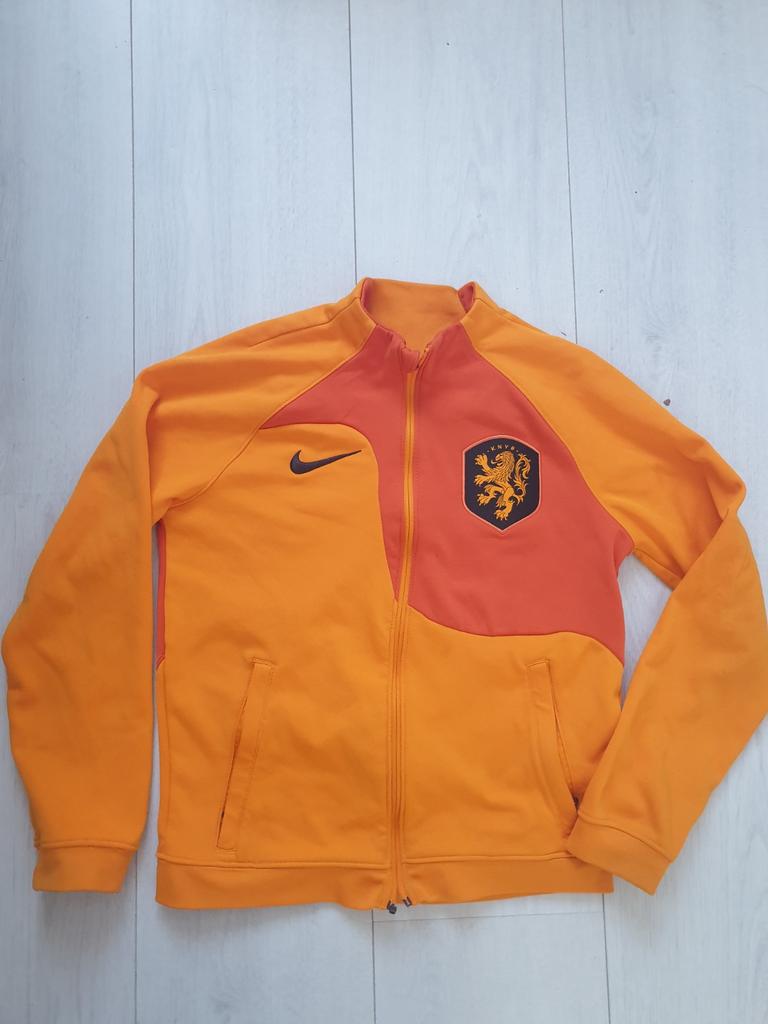 Nike Oranje Nederland Trainingsjack maat 137 - 147 cm, Gebruikt, Jongen of Meisje, Trui of Vest, Ophalen of Verzenden