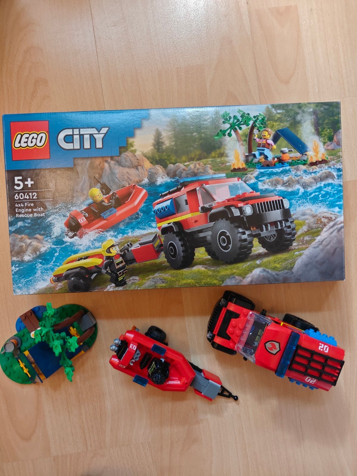 Lego City 60412 4x4 Brandweerwagen met reddingsboot, Lego, Ophalen of Verzenden, City, Gebruikt