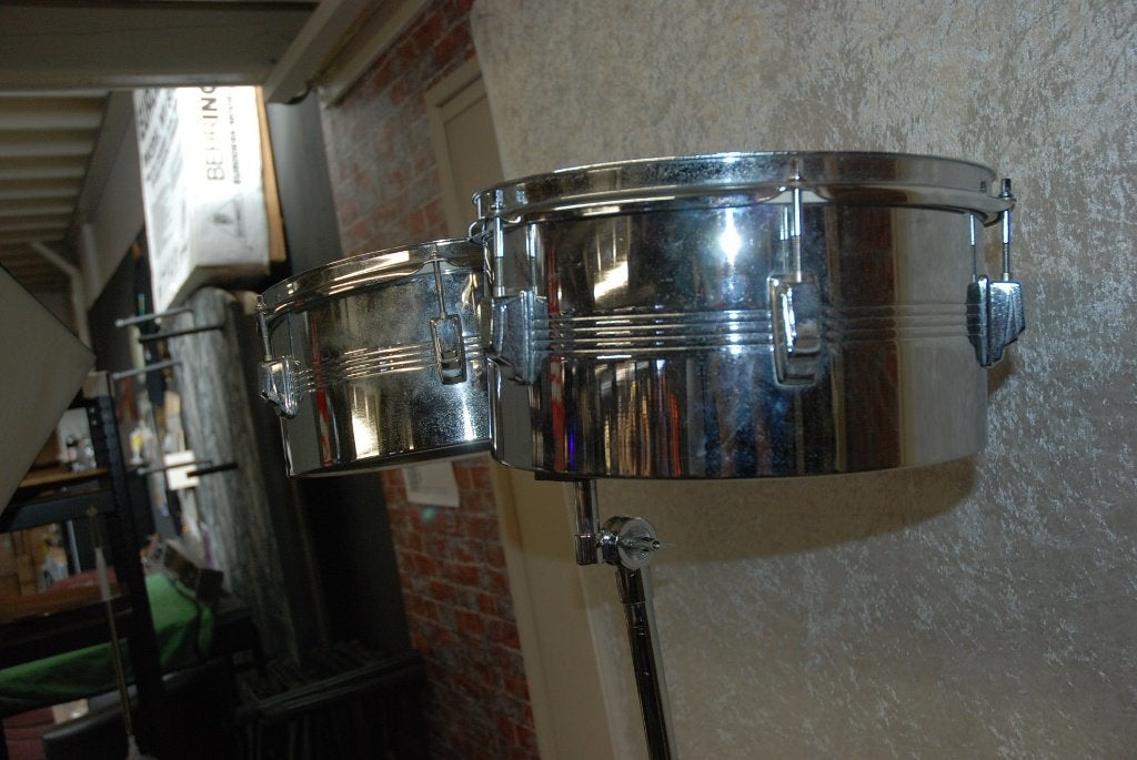 Tama Set Swingstar timbales met LP aspirestandaard 13+14inch, Tama, Gebruikt, ., Drums of Percussie