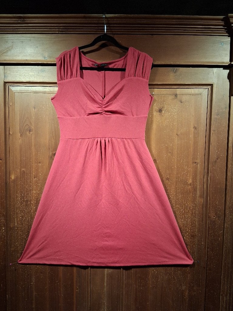 mooie roze glitter jurk 40-42 Bodyflirt, Verzenden, Maat 42/44 (L), Zo goed als nieuw, Roze