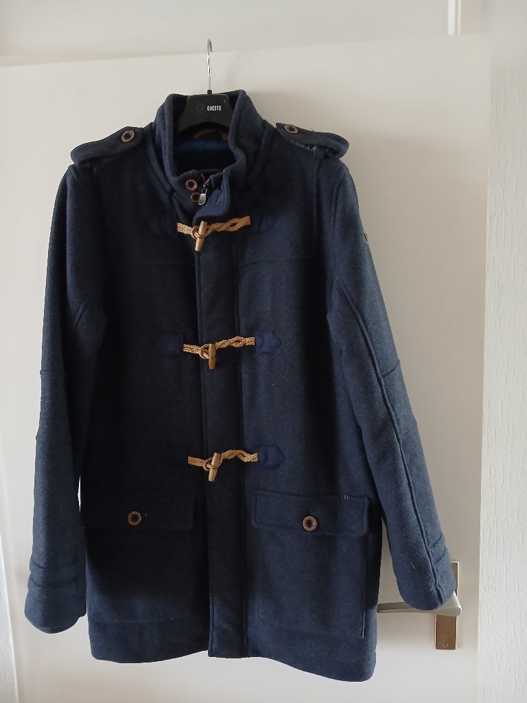Winterjas, Blauw, Maat 56/58 (XL), Ophalen of Verzenden, Zo goed als nieuw