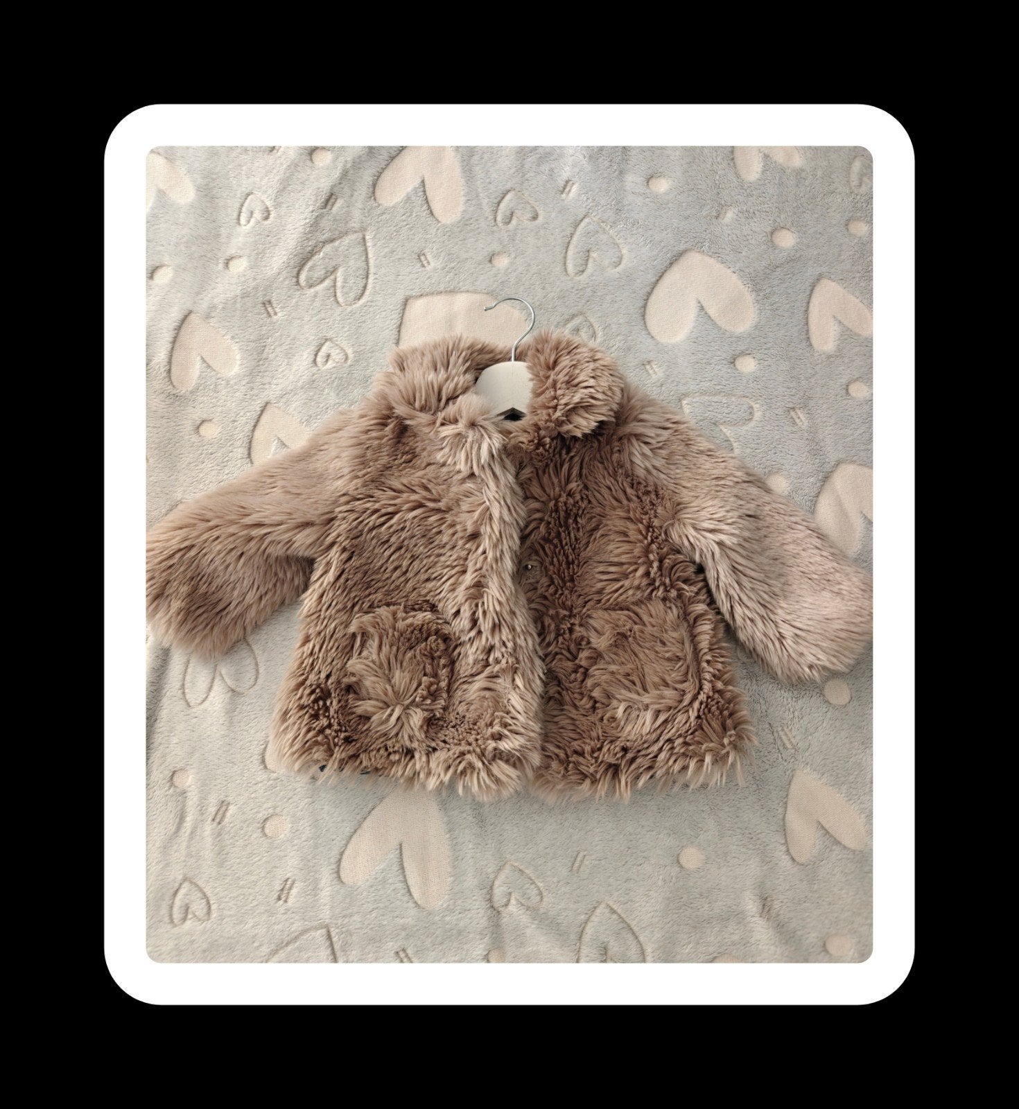 Schattig faux fur jasje voor baby's, Verzenden, Zo goed als nieuw, Onbekend, Meisje