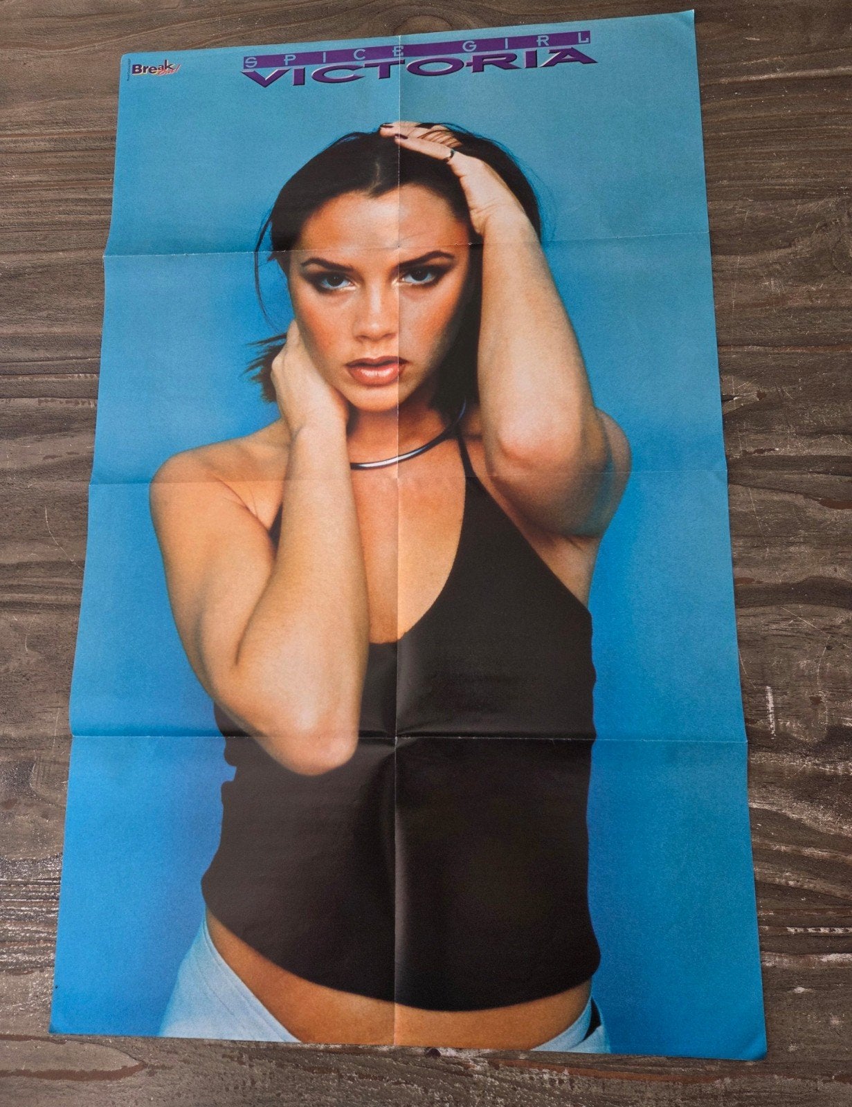 Break-Out Poster Victoria Beckham Spice Girl 87x54CM, Verzamelen, Rechthoekig Staand, Deurposter of groter, Ophalen of Verzenden