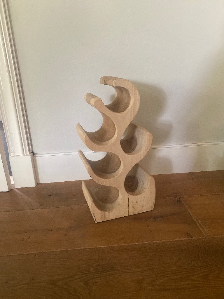 Houten wijnrek 50cm, Ophalen, Gebruikt, Hout, 5 tot 15 flessen