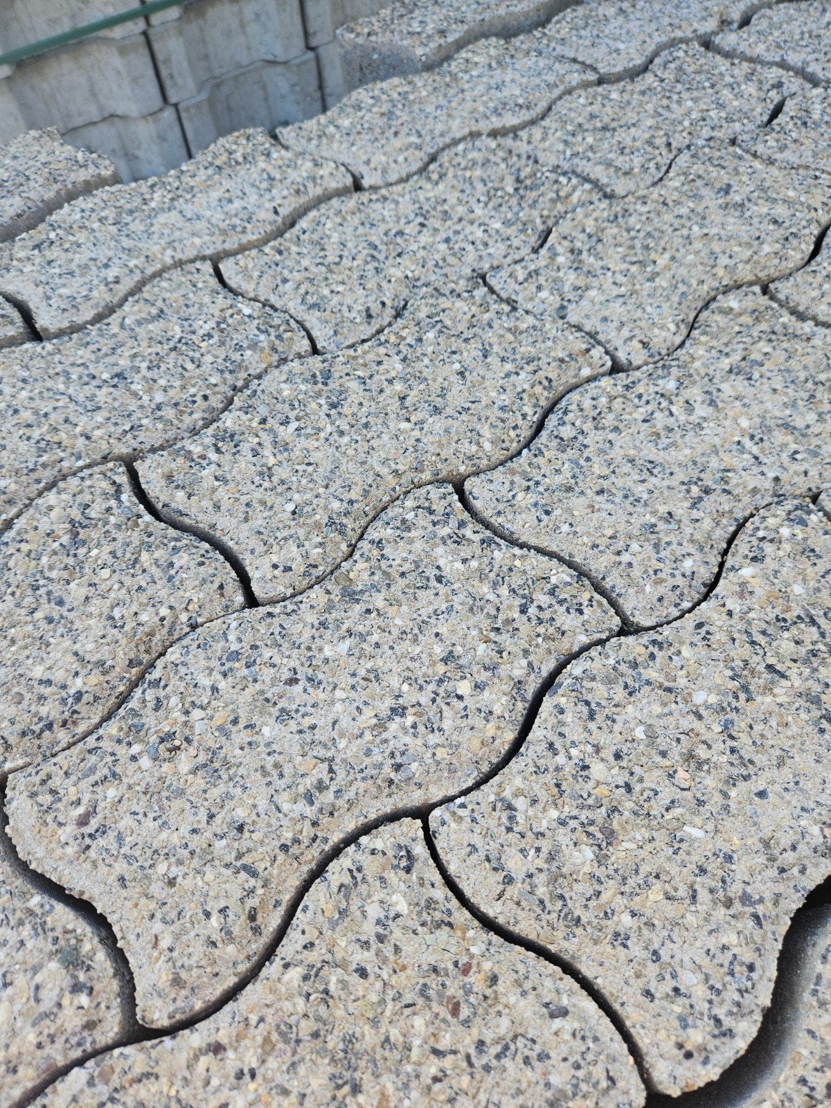 verband steen 10cm zandkleur, Tuin en Terras, Tegels en Klinkers, Ophalen, Beton, Klinkers