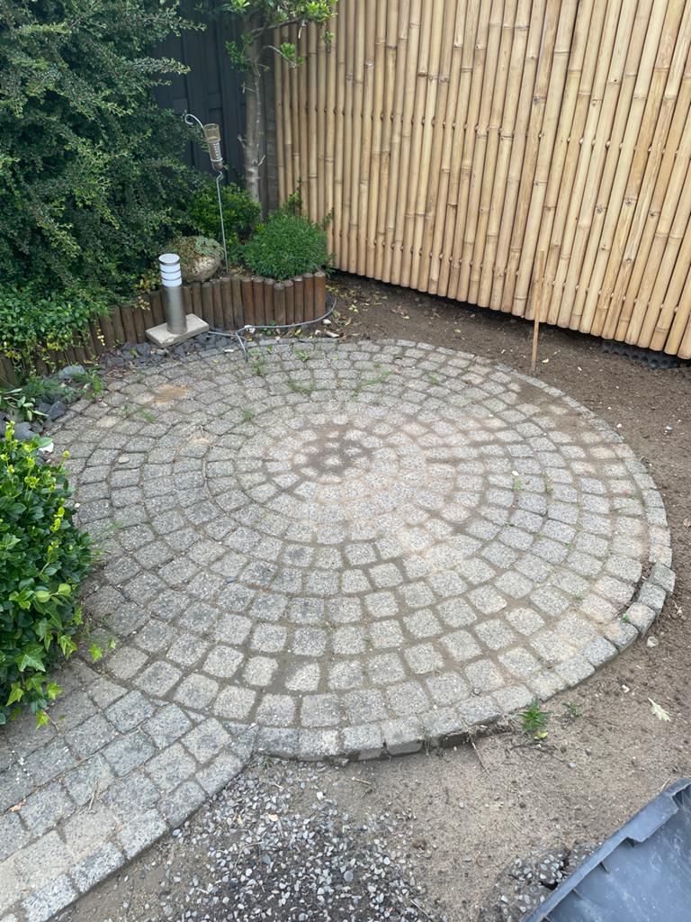 Gebruikte beton stenen keien  voor tuinpad of terras, Tuin en Terras, Ophalen, Overige materialen, Gebruikt, Kei