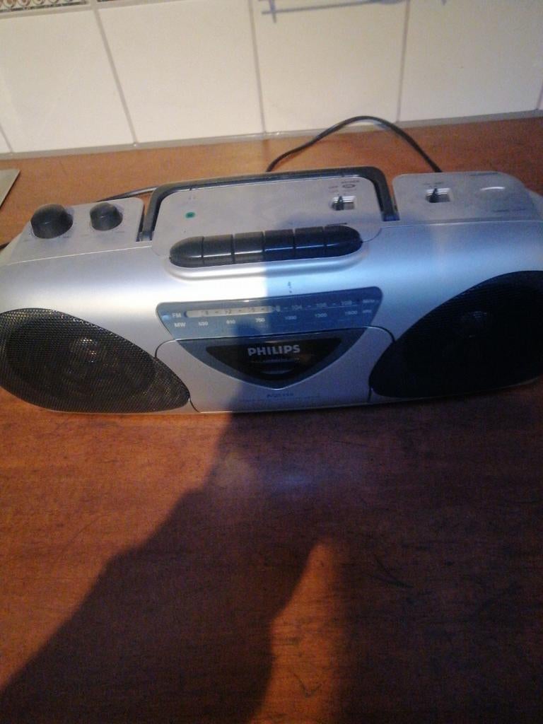 Philips AQ5150 Stereo Radio Cassette Recorder, Audio, Tv en Foto, Radio's, Ophalen, Gebruikt, Radio, Met cd-speler