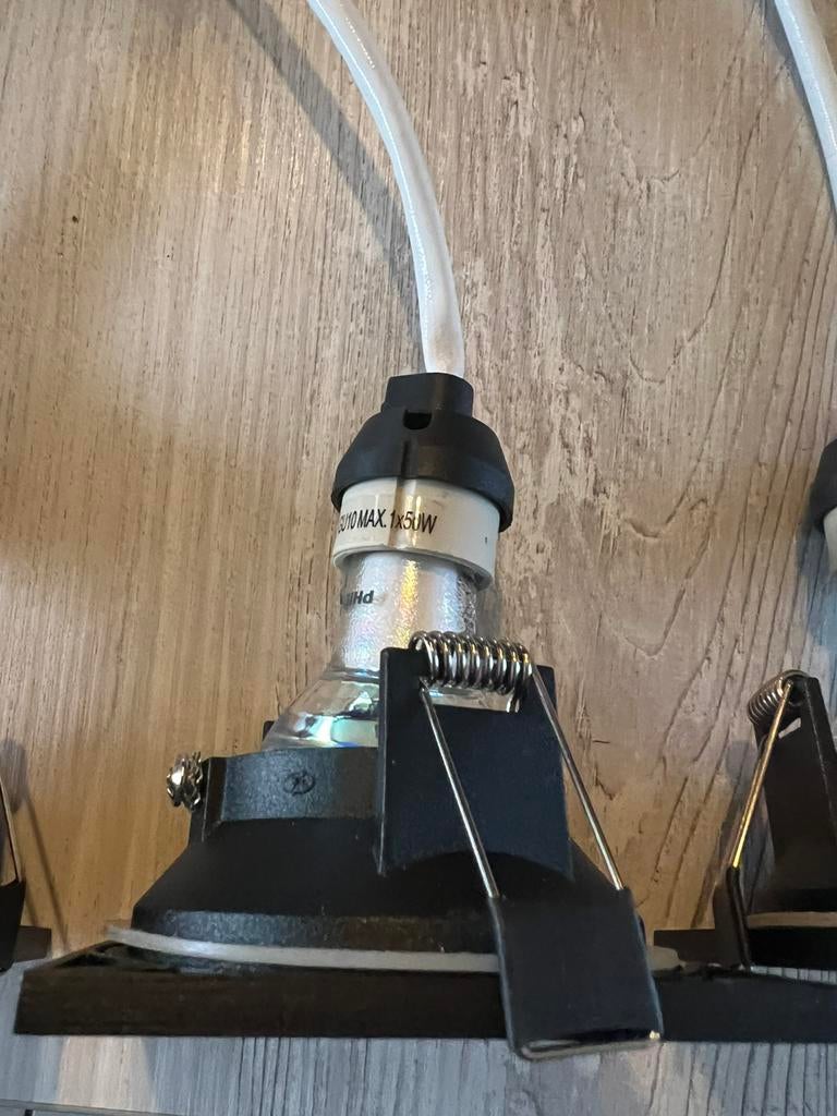 Nieuwe led inbouw spots  mat zwart, Huis en Inrichting, Lampen | Spots, Ophalen, Zo goed als nieuw