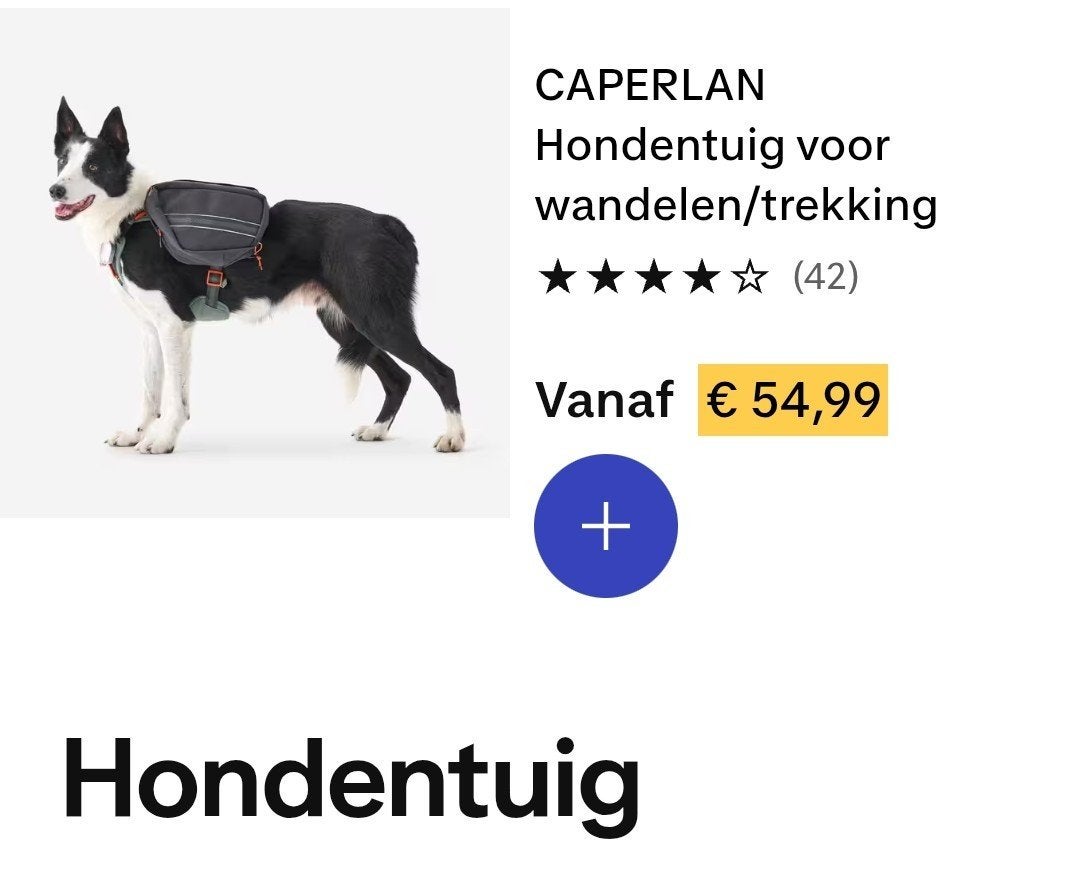 Nieuw Hondentuig ongebruikt Maat S, Ophalen, Nieuw