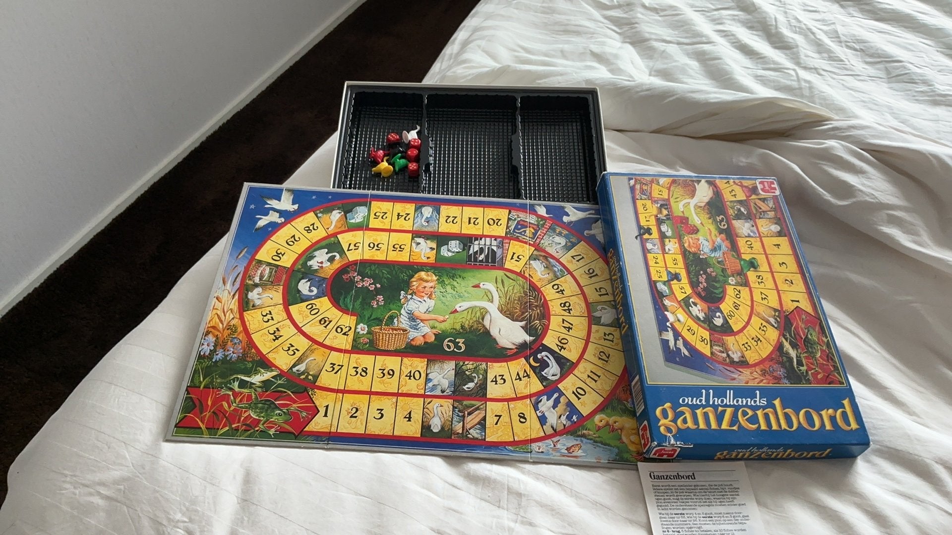 Ganzenbord, Drie of vier spelers, Ophalen, Zo goed als nieuw