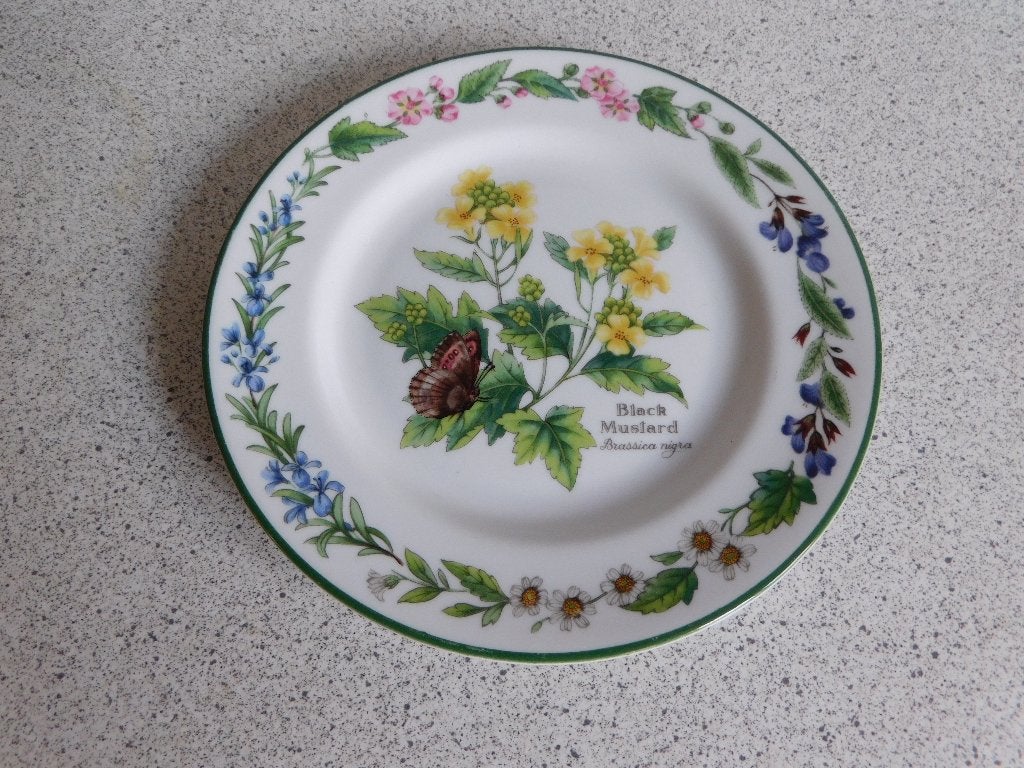 Bord Black Mustard Herbs Worcester - 17 cm, Overige merken, Klassiek, Ophalen of Verzenden, Zo goed als nieuw