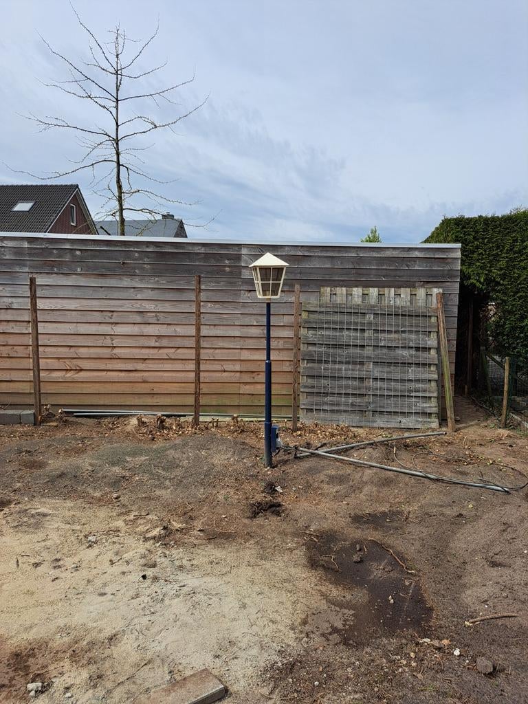 2 lantaarn buitenlampen, Ophalen, Minder dan 3 meter, Hout, 1 tot 2 meter